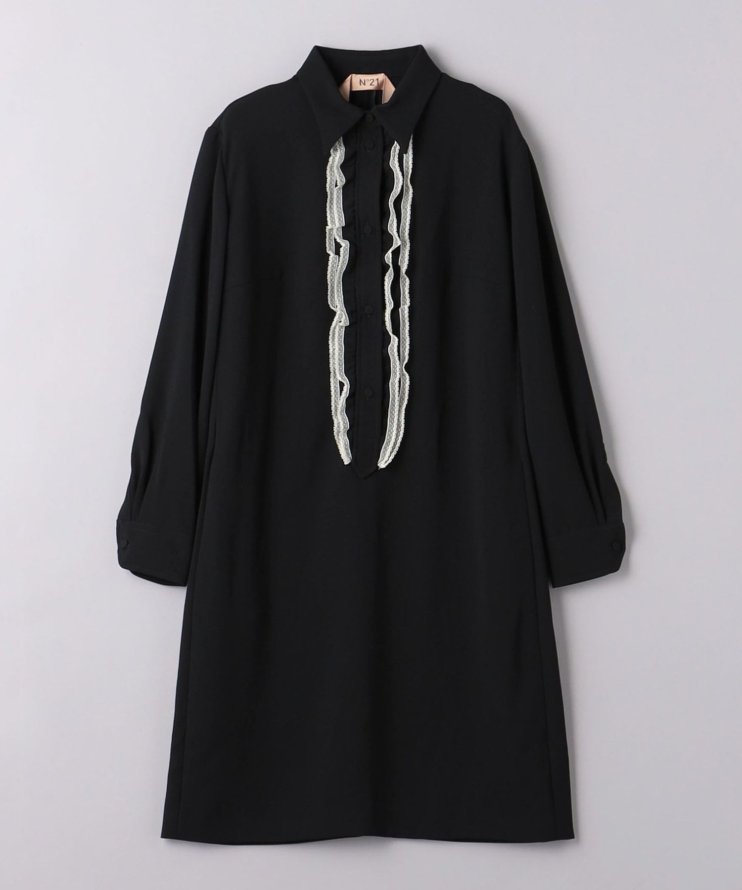 新品✨N°21　2021AW　リボンフリルワンピース　黒×白　36 コットンフリルワンピース – BUNNY APARTMENT