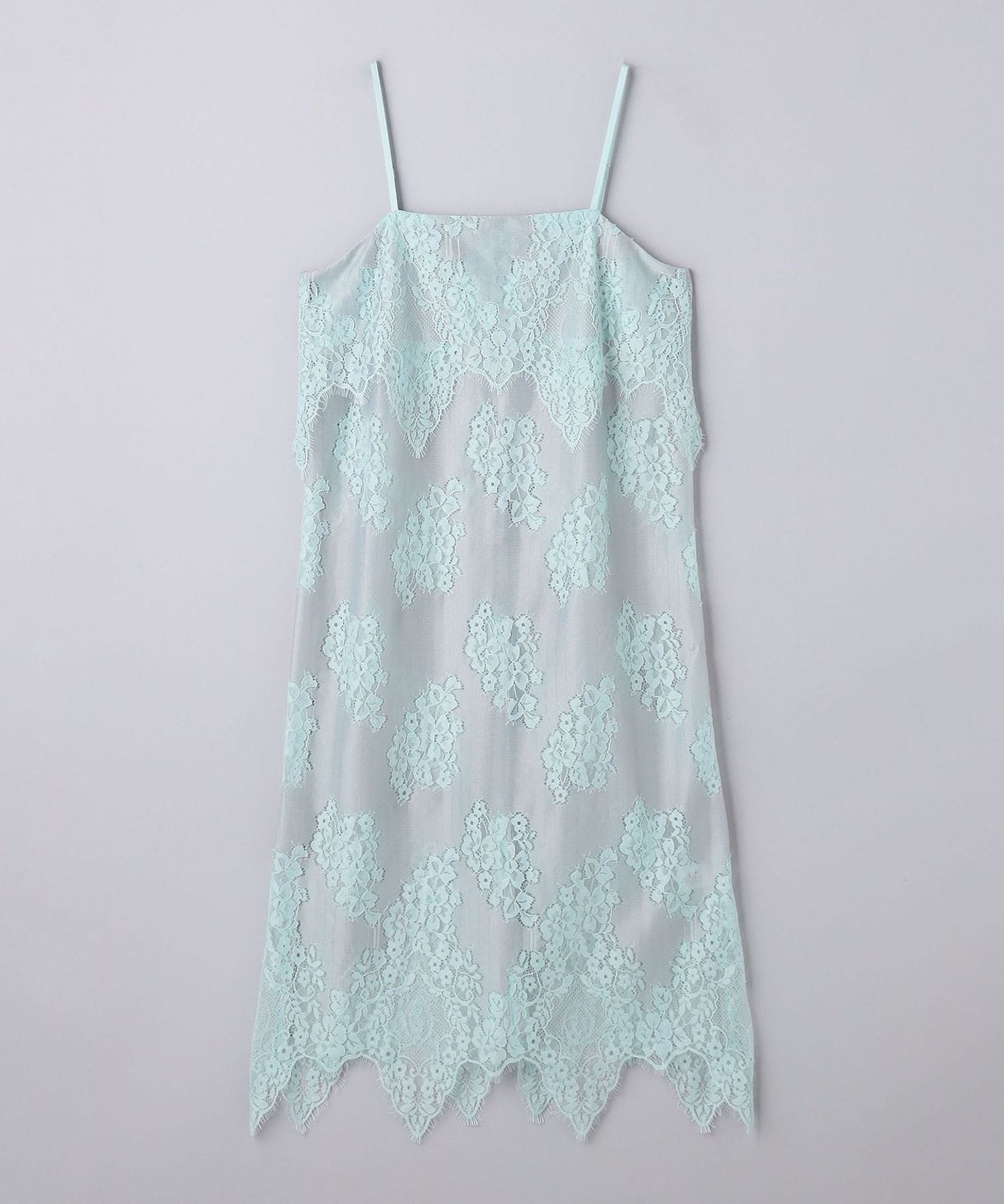スカラップレース キャミソール ワンピース