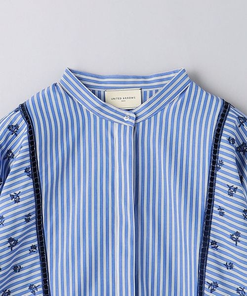 UNITED ARROWS エンブロイタリーコンビ ドルマンブラウス エンブロイダリー コンビ ドルマンブラウス