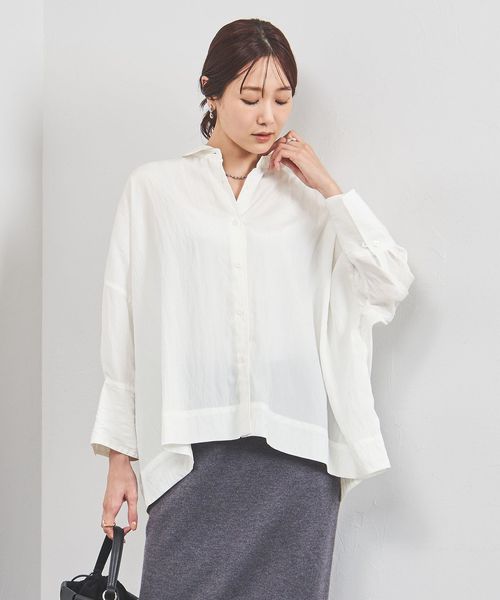 ワッシャー ドルマンスリーブ シャツ／UNITED ARROWS ワッシャー ドルマンスリーブ シャツ