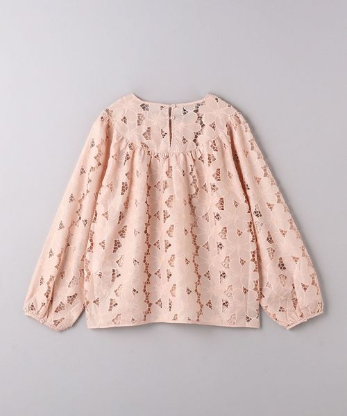 BAUM UND PFERDGARTEN ピンクレースブラウス 長袖 BAUM UND PFERDGARTEN＞MAG フラワー レース ブラウス