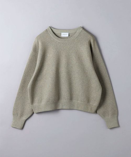美品❣️ ユナイテッドアローズ ＊ラメ クルーネック スウェット ニット＊ ラメ クルーネック スウェット ニット