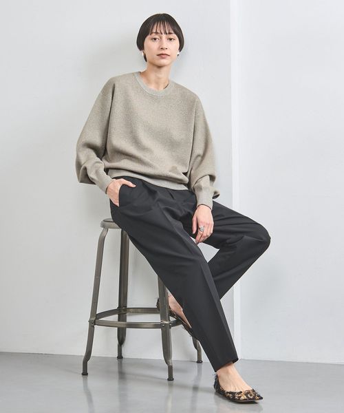 【美品】ユナイテッドアローズ　ラメ クルーネック スウェット ニット ラメ クルーネック スウェット ニット