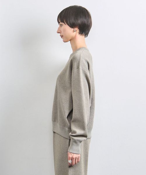 美品❣️ ユナイテッドアローズ ＊ラメ クルーネック スウェット ニット＊ ラメ クルーネック スウェット ニット