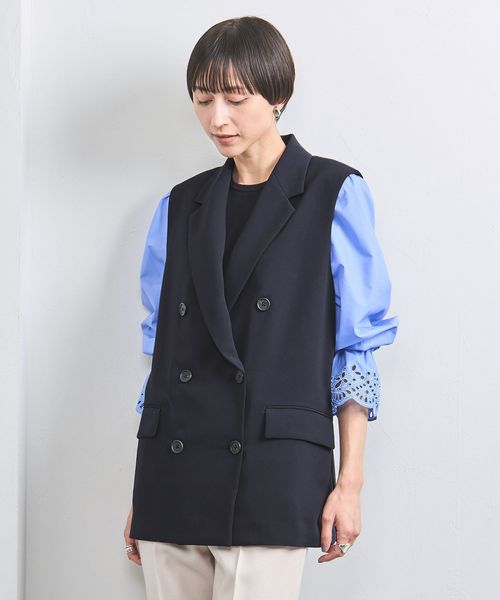 【UNITED ARROWS】ダブルテーラードベスト テーラード ダブルブレスト ベスト