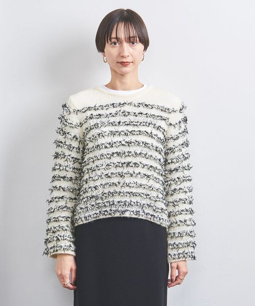 【ユナイテッドアローズ】ミックス シアーループ ニットベスト ミックス シアーループ ニットベスト