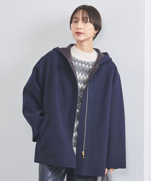 UNITED ARROWS/メルトン リバー フード コート/その他コート / ブルゾン