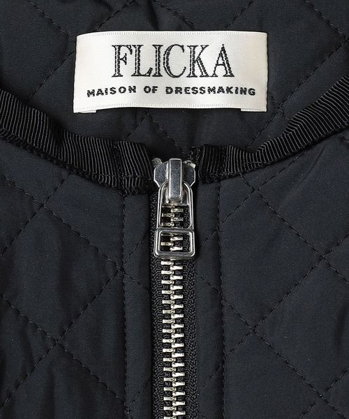 UNITED ARROWS 別注 FLICKA フリッカ キルティングコート 春 別注】＜FLICKA＞ケープスリーブ キルティング ブルゾン