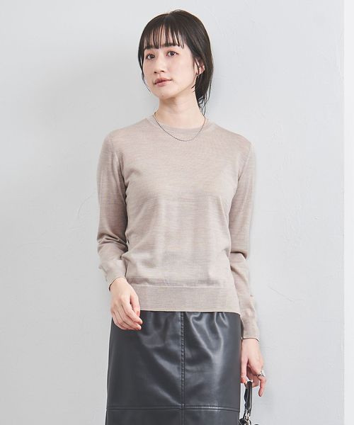セール】透かし編み クルーネック ニットプルオーバー（ニット/セーター）｜BEAUTY&YOUTH UNITED ARROWS（ビューティーアンドユース ユナイテッドアローズ）のファッション通販 - ZOZOTOWN