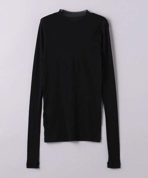 AURALEE シアーロングスリーブTシャツ ブラック AURALEE＞シアー ロングスリーブ Tシャツ