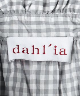 ＜dahl’ia＞チェック フリル ショートスリーブ シャツ dahl'ia（ダリア）＞チェック フリル ショートスリーブ シャツ