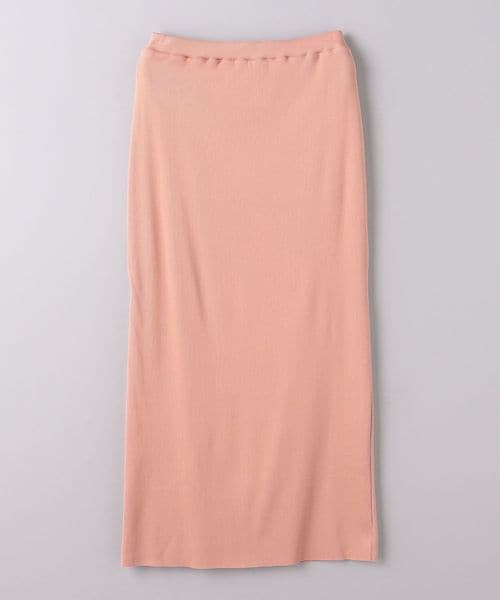 タグ付きUNITED ARROWS blurhms リブ タイトスカート ピンク blurhms>リブ タイトスカート