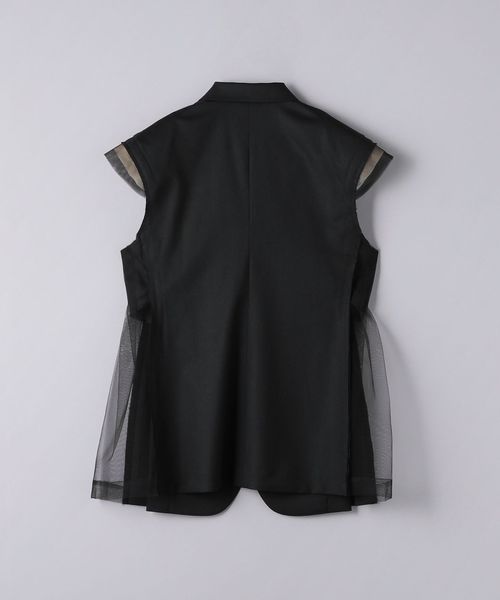 andrea&coチュールコンビベスト AUBREY】チュールコンビテーラードベスト ※タグ付き未使用 - メルカリ