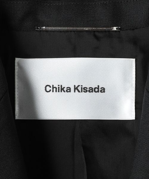 【新品未使用】Chika Kisada チュール付きテーラードベストBLACK Tulle bustier-チュールビスチェ-Chika Kisada（チカキサダ