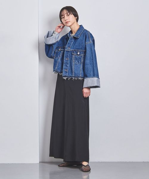 【美品】sacra ボリュームスリーブ デニムジャケット セール】＜SACRA＞ボリュームスリーブ デニムジャケット（デニム