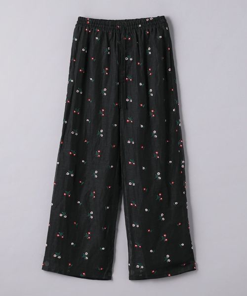 TICCA＞フラワーエンブロイダリー パンツ