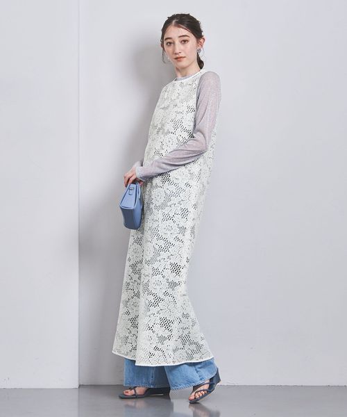 美品 ♡UNITED ARROWS♡ 定価1.98ショルダーレース ワンピース UNITED ARROWS - ユナイテッドアローズ UNITED ARROWS