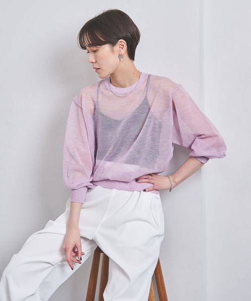 UNITED ARROWS シアー フィット クルーネック カットソー UNITED ARROWS シアー フィット クルーネック カットソー