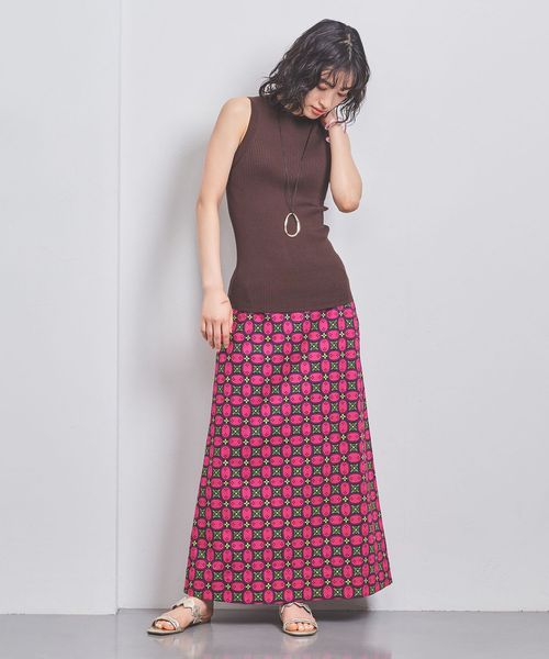 SACRA ノースリーブニット SACRA＞リブ ノースリーブ ニット