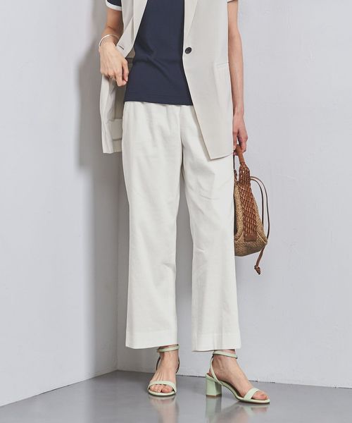 クロップドイージーパンツ WHITE 
