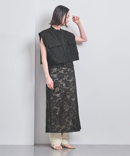 シャンブレー ショート ベスト