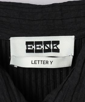 EENK＞レーストリム プリーツシャツ