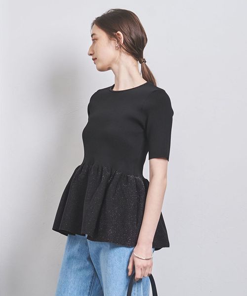⭐︎未使用新品⭐︎UNITED ARROWSペプラムショートスリーブニット ペプラム ショートスリーブ ニット