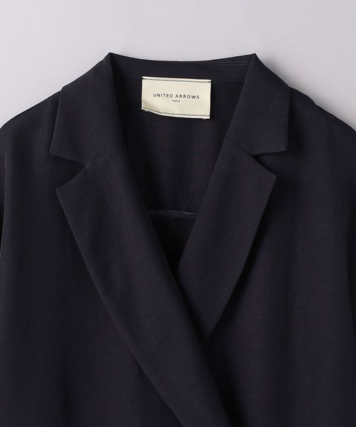 UNITED ARROWS ドルマンスリーブ　ブラウスジャケット38ネイビー UNITED ARROWS（ユナイテッドアローズ）の「ドルマンスリーブ