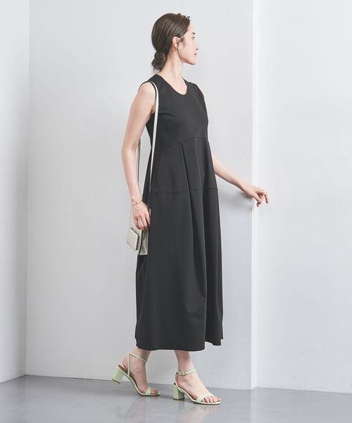 UNITED ARROWS ノースリーブロングワンピース ブルー - メルカリ
