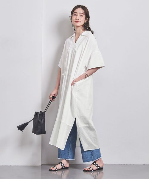 美品 ユナイテッドアローズ TOKYO 2,8万 カフタンワンピース ホワイト 美品 ユナイテッドアローズ TOKYO 2,8万 カフタンワンピース
