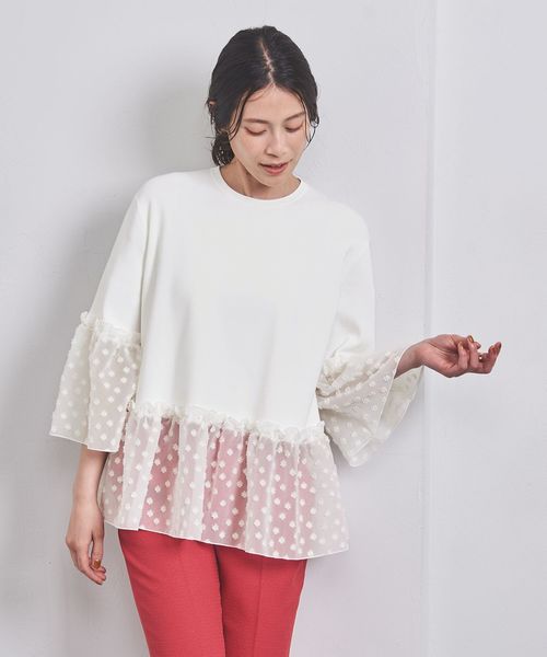 ⭐︎美品ユナイテッドアローズ フラワーカットジャカード コンビニット フラワーカットジャカード コンビニット