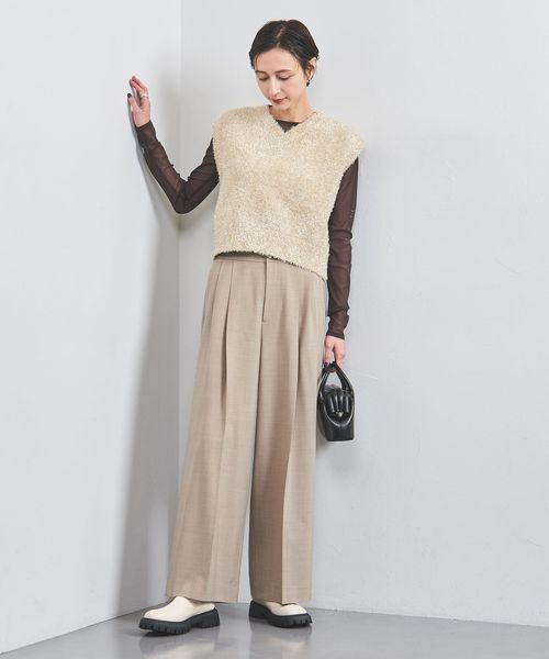 新品 UNITED ARROWS グリッターラメ ノースリーブ ニットベスト グリッターラメ ノースリーブ ニットベスト