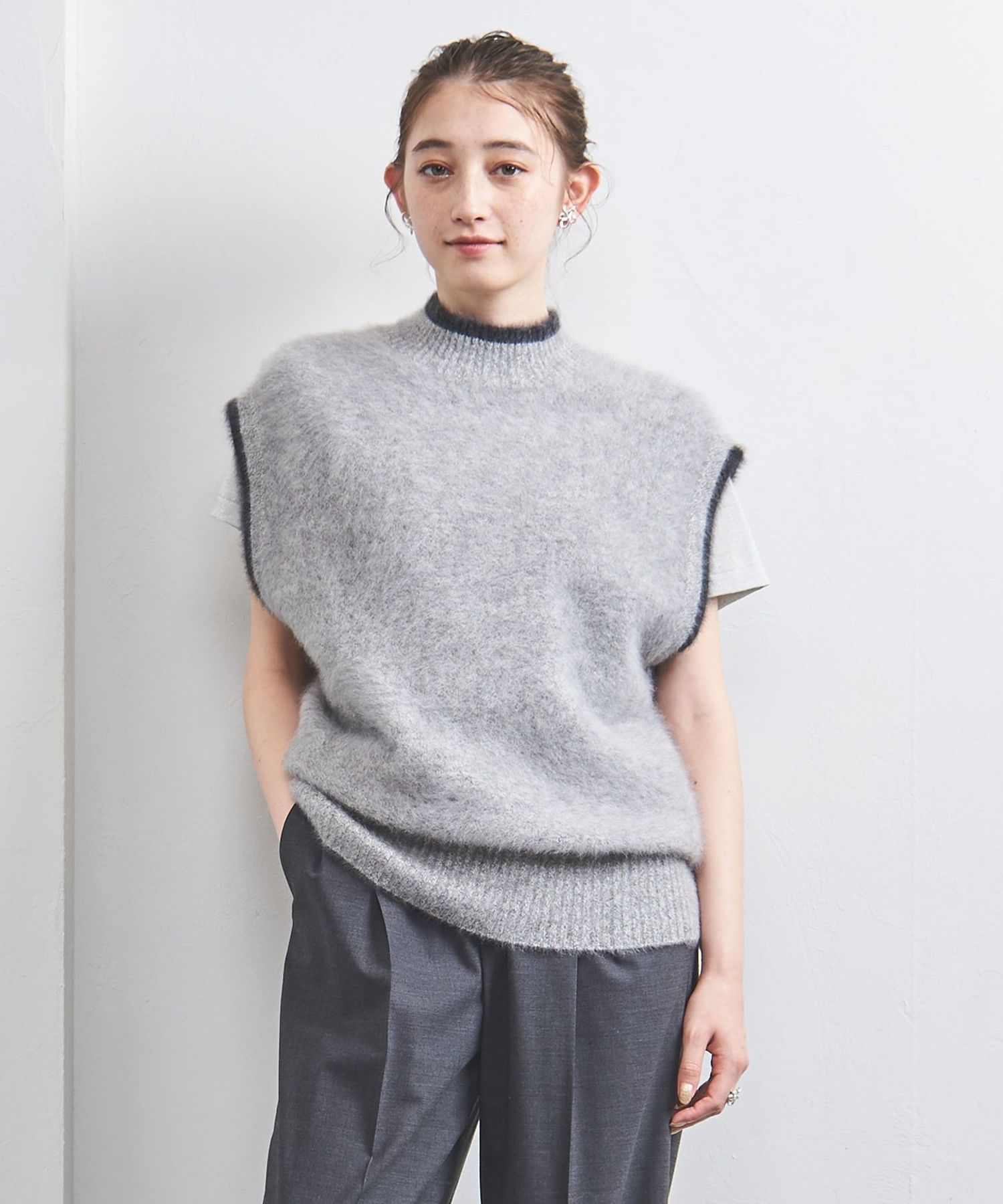 フォックスカシミヤ ニットベスト