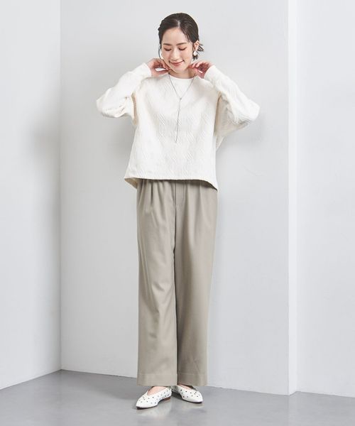 【完売品】ユナイテッドアローズ キルト ジャカード スウェット プルオーバー UNITED ARROWS（ユナイテッドアローズ）の「＜UNITED ARROWS