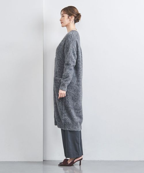 フォックス カシミヤ ロングカーディガン