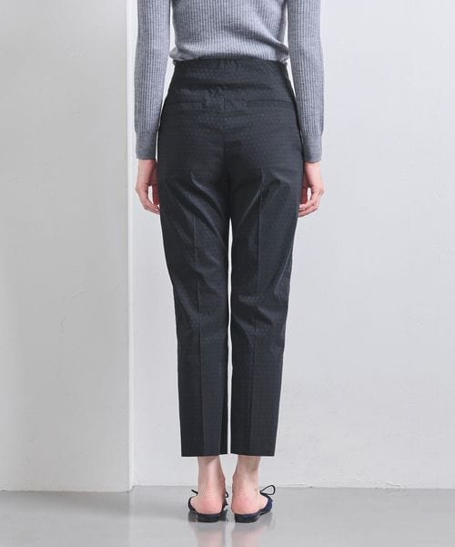 ユナイテッドアローズ　ドット　ジャガード　スリムパンツ　黒　現行品 UNITED ARROWS（ユナイテッドアローズ）の「ドット ジャカード