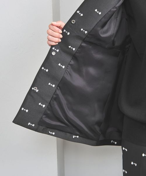 UNITED ARROWS ヘアリー カットジャガード ベスト FREE ツートーン ジャガード ベスト