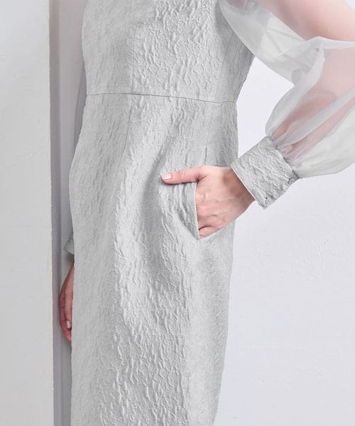 ツートーン ジャガード ワンピース ジャガードワンピース｜KarLParkLane Style ONLINE SHOP