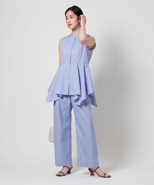 【完売品】極美品 UNITED ARROWS ストライプ タックイージーパンツ 完売品】極美品 UNITED ARROWS ストライプ タックイージーパンツ