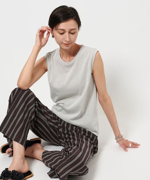 UNITED ARROWS/ラメ ノースリーブ カットソー/Tシャツ / カットソー