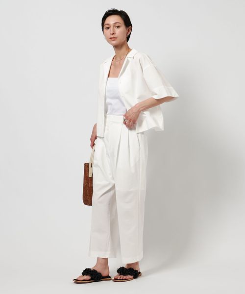 UNITED ARROWS テーパードパンツ　オフホワイト　34 美品 UNITED ARROWS green label relaxing｜[size SHORT/TALLあり