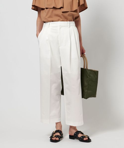ユナイテッドアローズ UNITED ARROWS テーパード パンツ ホワイト UNITED ARROWS｜ユナイテッドアローズのその他パンツ（ホワイト