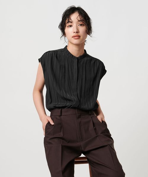 UNITED ARROWS/Spiree K/S フレンチスリーブブラウス  ― ウォッシャブル ―/シャツ / ブラウス