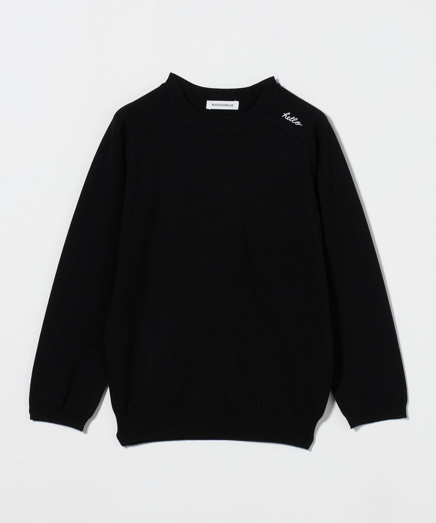MADISONBLUE - マディソンブルー＊hello刺繍ニット HELLO CREW NECK PO | KNIT | MADISONBLUE
