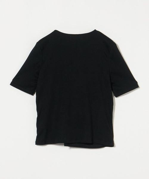 【PROTAGONISTA プロタゴニスタ】　パールTシャツ PROTAGONISTA＞イミテーションパールボタン Tシャツ