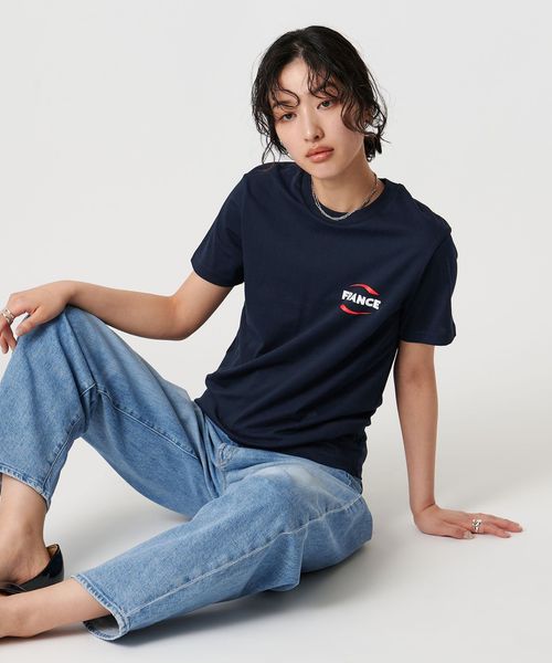 Les Petits Basics＞FRANCE プリントTシャツ