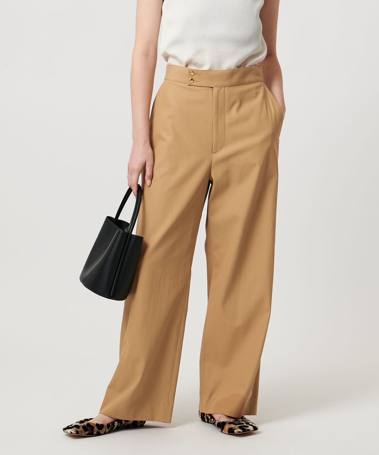 Beauty&Youth UNITED ARROWS コットンチノフレアパンツ BEAUTY&YOUTH UNITED ARROWS（ビューティーアンドユース