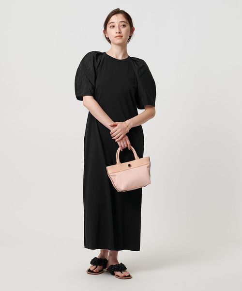 UNITED ARROWS/コンビパフスリーブワンピース ―ウォッシャブル―/ワンピース