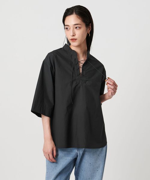 UNITED ARROWS/レースアップ ブラウス/シャツ / ブラウス