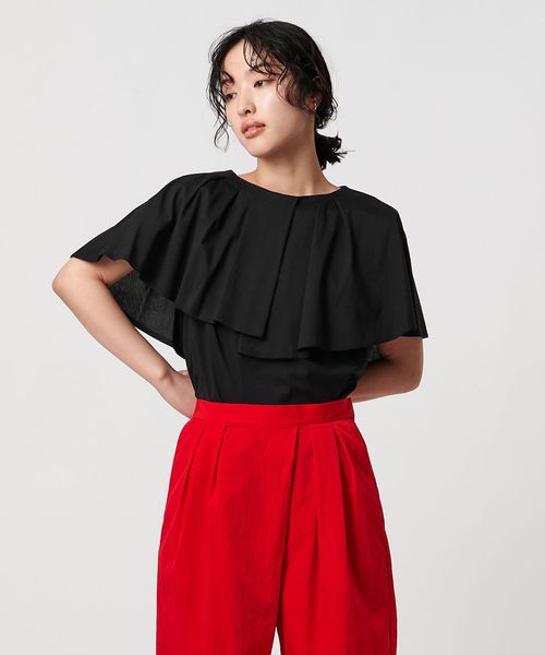 UNITED ARROWS/ケープフリルカバー2WAY Tシャツ/Tシャツ / カットソー